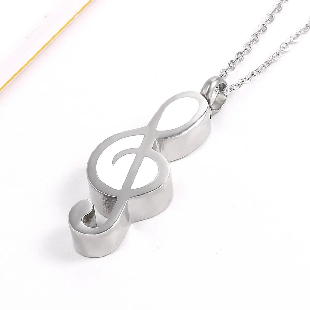 Wholesale Simple Style Notes Stainless Steel Plating Gold Plated Pendant Necklace