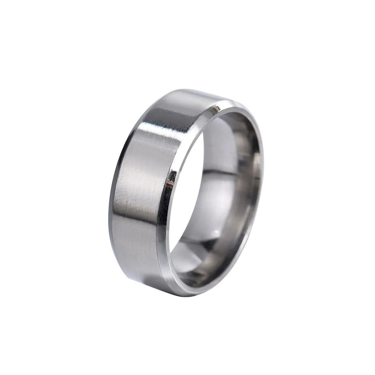 Wholesale Simple Style Round Stainless Steel Rings