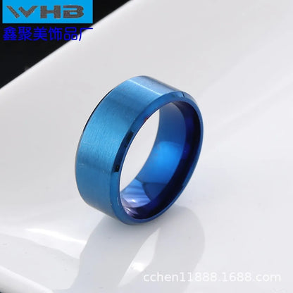 Wholesale Simple Style Round Stainless Steel Rings