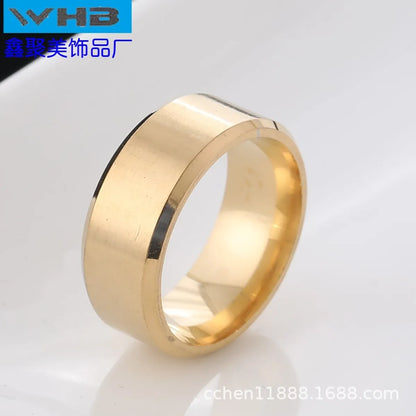 Wholesale Simple Style Round Stainless Steel Rings