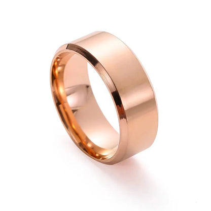 Wholesale Simple Style Round Stainless Steel Rings