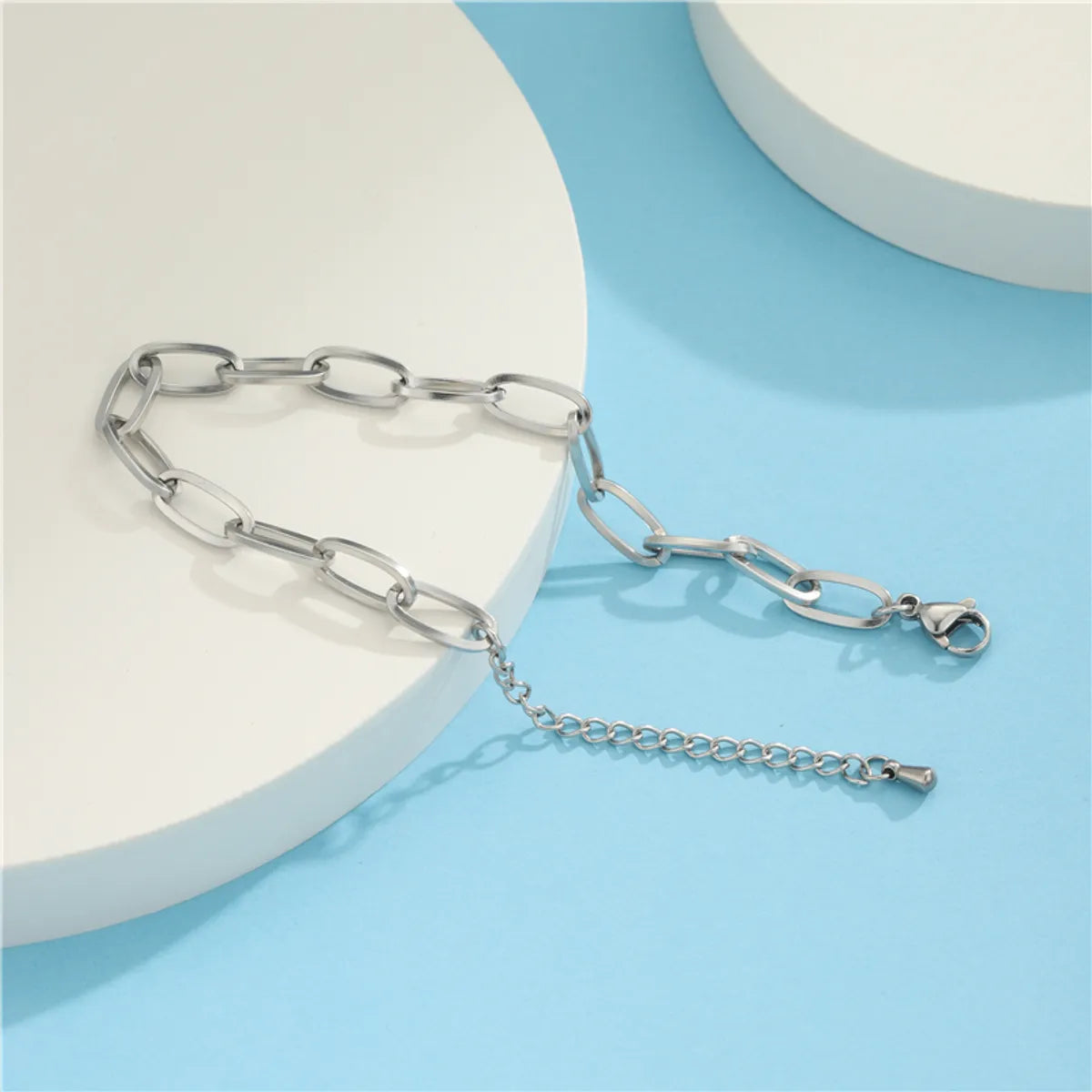 Wholesale Simple Style Simple Solid Color Stainless Steel Bracelets