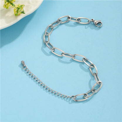 Wholesale Simple Style Simple Solid Color Stainless Steel Bracelets