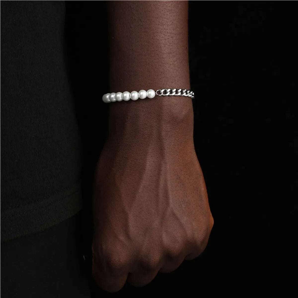 Wholesale Simple Style Solid Color Stainless Steel Bracelets