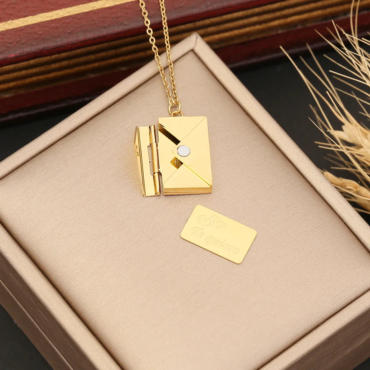 Wholesale Simple Style Solid Color Stainless Steel Gold Plated Pendant Necklace