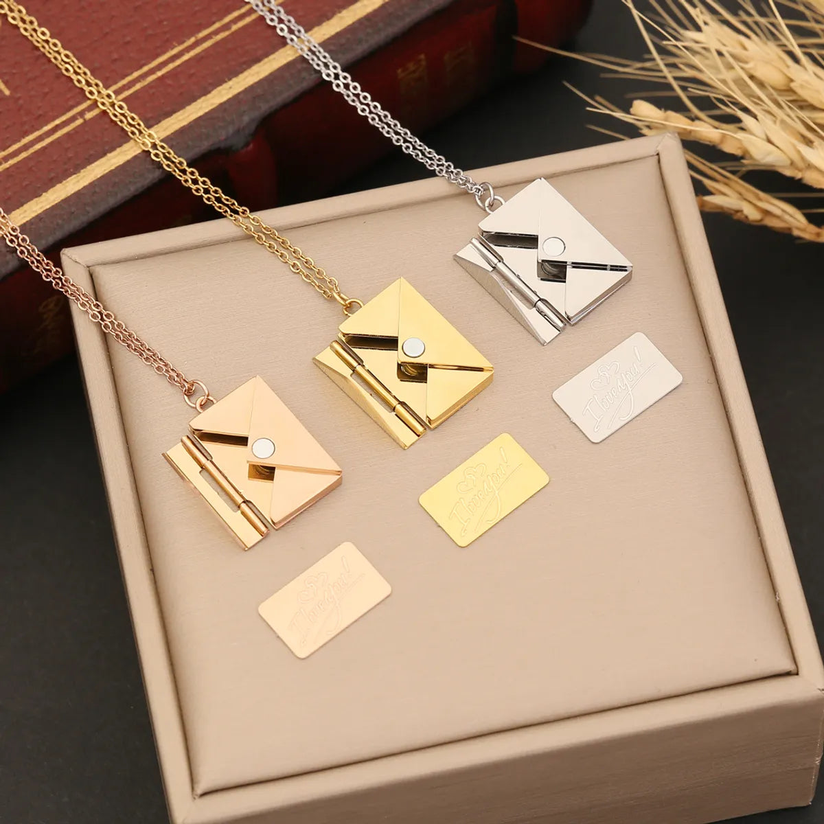 Wholesale Simple Style Solid Color Stainless Steel Gold Plated Pendant Necklace