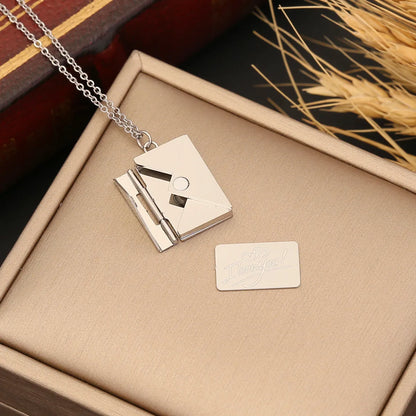 Wholesale Simple Style Solid Color Stainless Steel Gold Plated Pendant Necklace