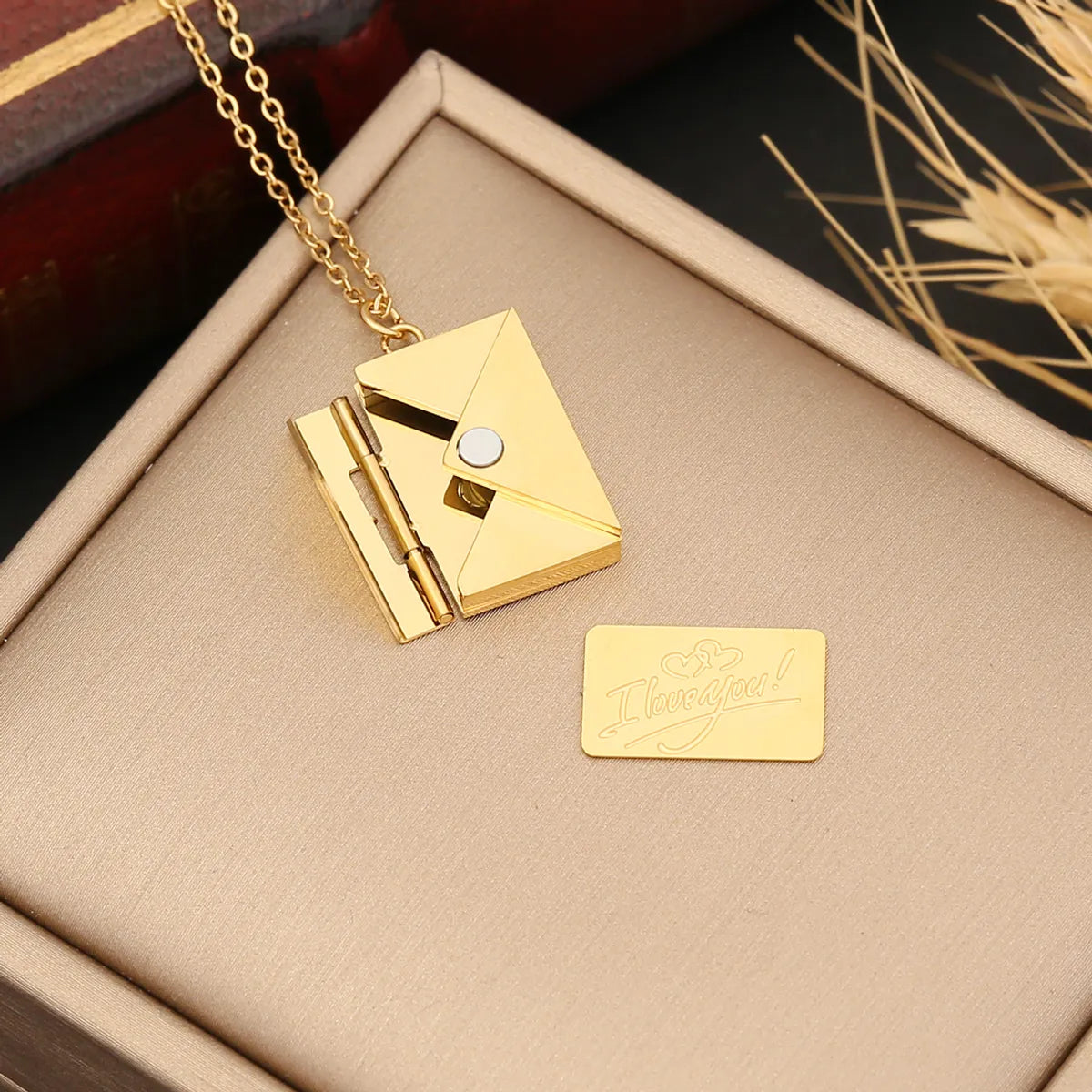 Wholesale Simple Style Solid Color Stainless Steel Gold Plated Pendant Necklace