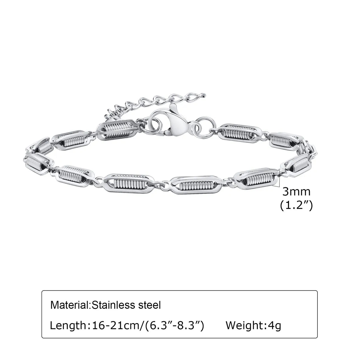 Simple Style Solid Color 304 Stainless Steel Bracelets In Bulk