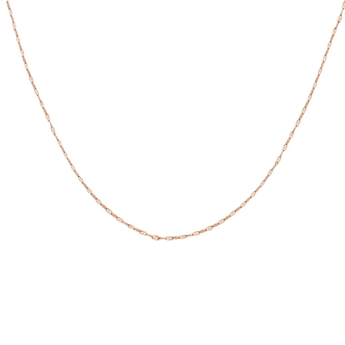 Simple Style Solid Color Titanium Steel Plating Necklace