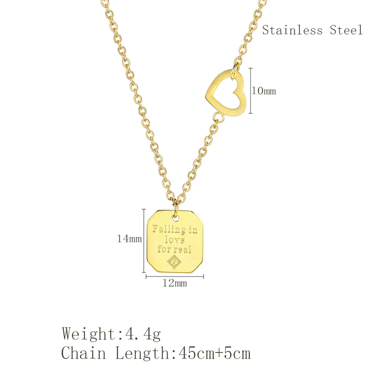 Wholesale Simple Style Solid Color Titanium Steel Plating Gold Plated Pendant Necklace