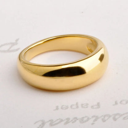 Wholesale Simple Style Solid Color Titanium Steel Rings