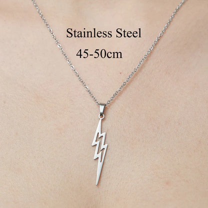 201 Stainless Steel Simple Style Polishing Plating Star Moon Mushroom Pendant Necklace