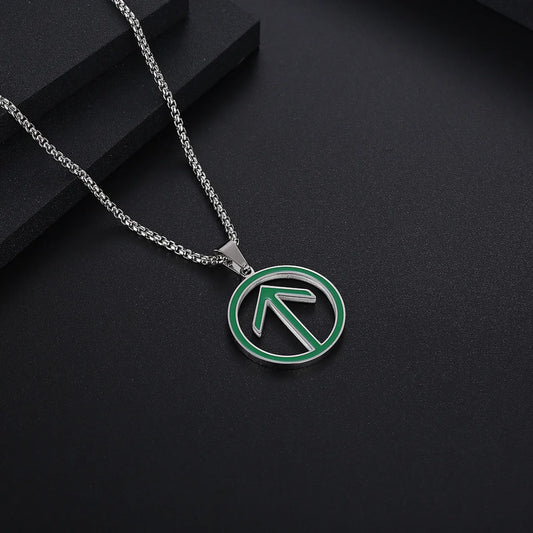 Wholesale Simple Style Streetwear Arrow Titanium Steel Pendant Necklace