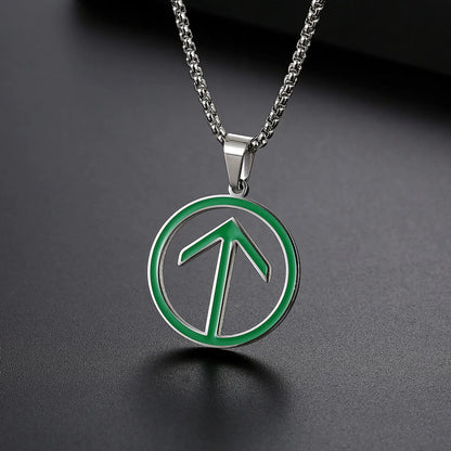 Wholesale Simple Style Streetwear Arrow Titanium Steel Pendant Necklace