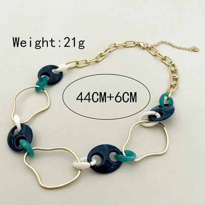 Wholesale Streetwear Irregular Stainless Steel Plating Gold Plated Necklace