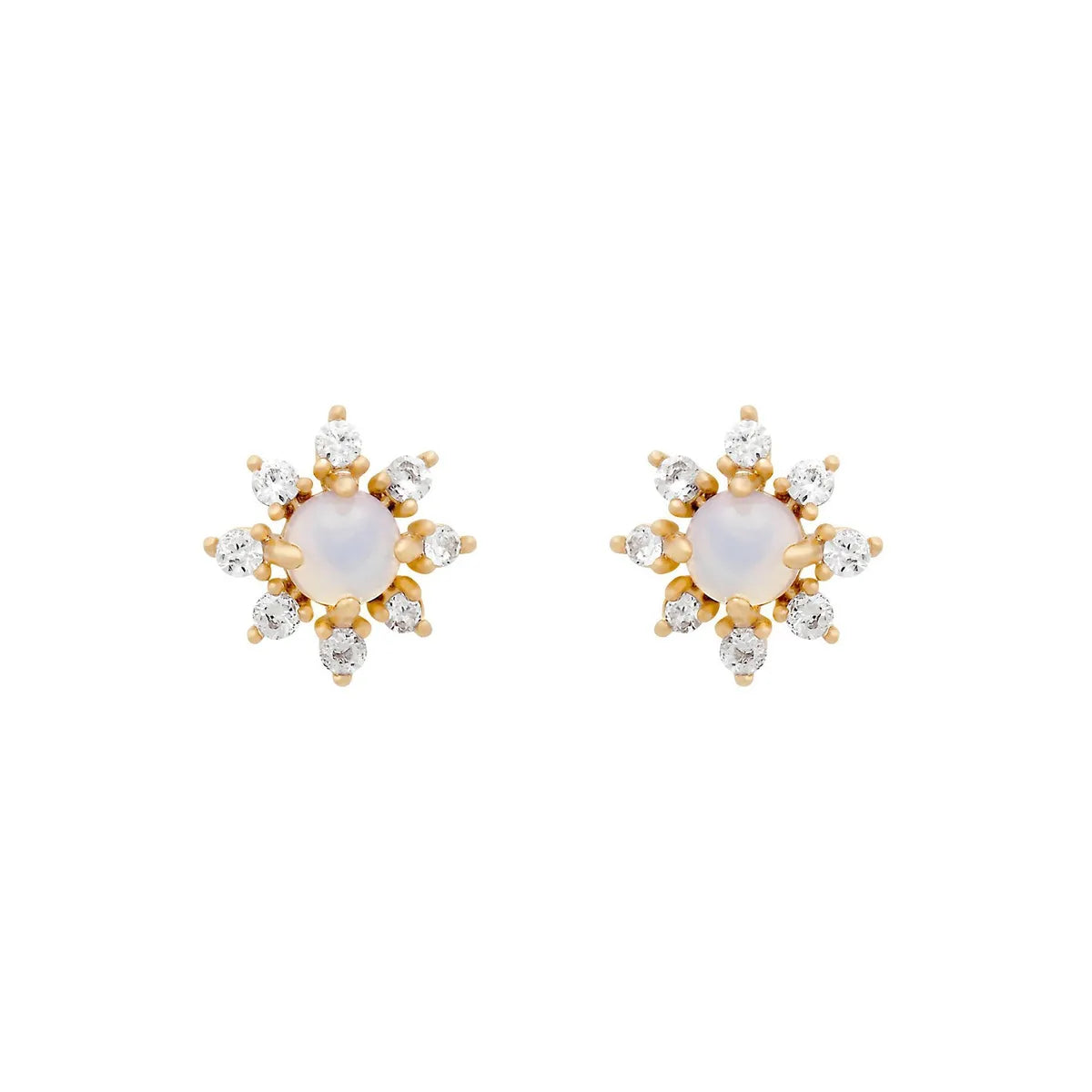 Wholesale Summer Zircon Earrings 18k Gold Color-preserving Jewelry Gooddiy