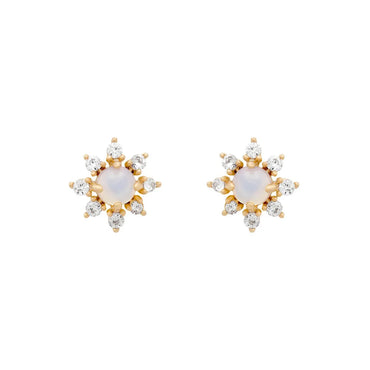 Wholesale Summer Zircon Earrings 18k Gold Color-preserving Jewelry Gooddiy