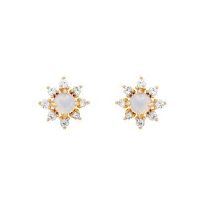 Wholesale Summer Zircon Earrings 18k Gold Color-preserving Jewelry Gooddiy