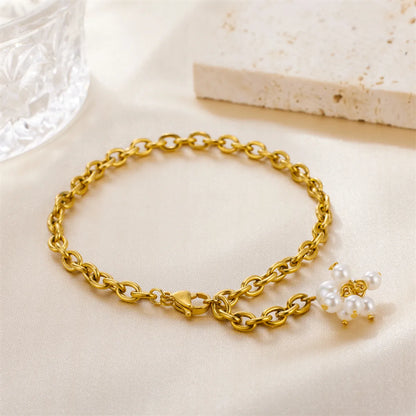 Wholesale Sweet Simple Style Irregular Stainless Steel Bracelets