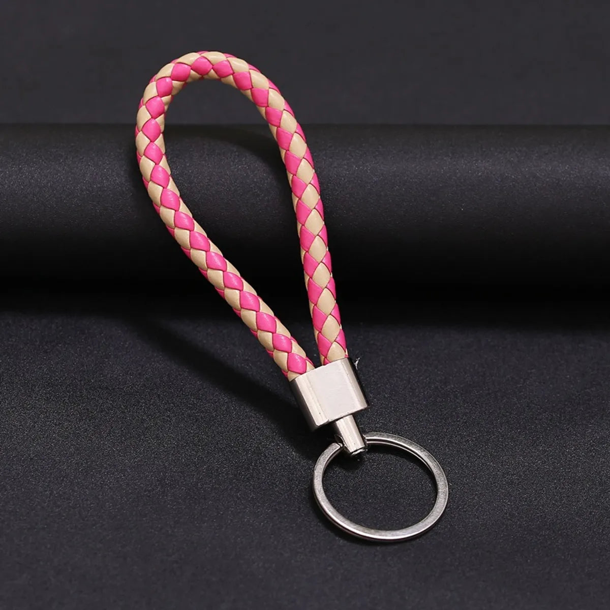 Wholesale Woven Leather Rope Keychain Car Key Ring Key Ring Pendant Activity Small Gift Key Chain Manufacturer