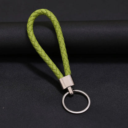 Wholesale Woven Leather Rope Keychain Car Key Ring Key Ring Pendant Activity Small Gift Key Chain Manufacturer