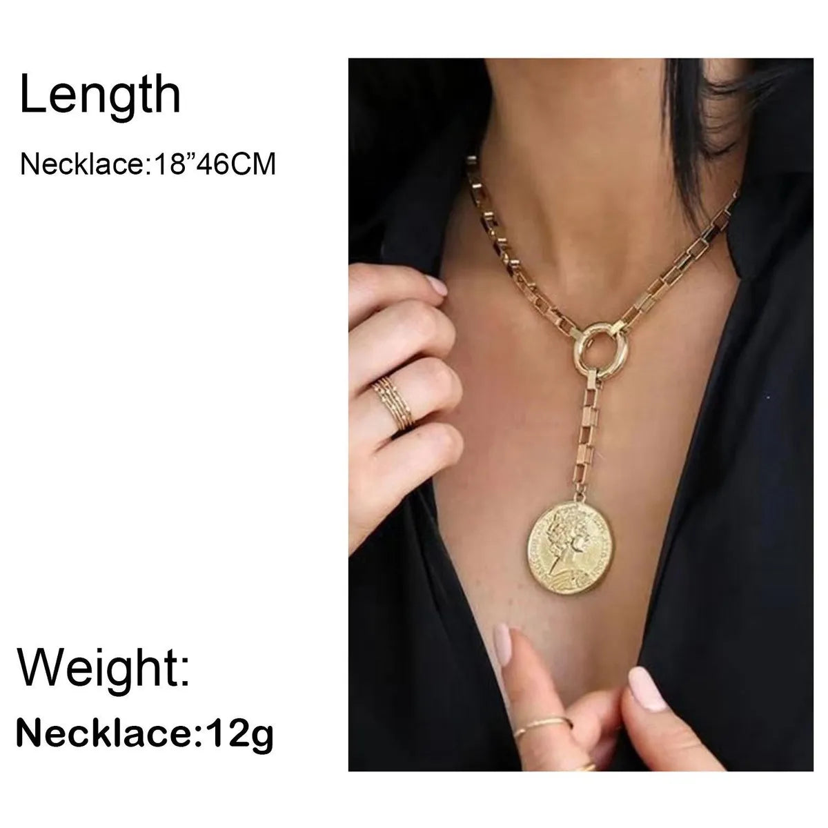 Fashion Geometric Aluminum Plating Women's Necklace