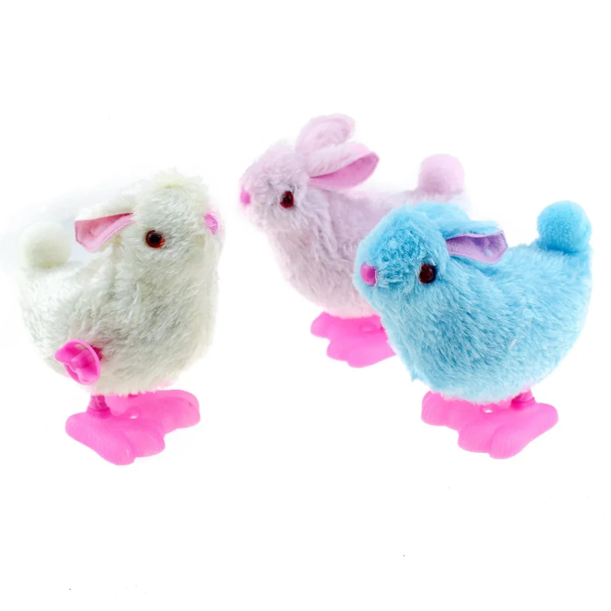 Wind-Up Spring Jumping Bunny Clockwork Plush Duck Clockwork Cockerel Clockwork Chicken Easter Toy