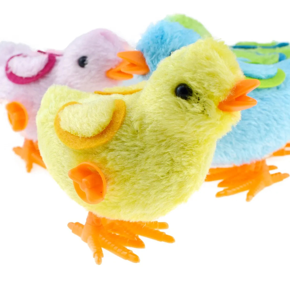 Wind-Up Spring Jumping Bunny Clockwork Plush Duck Clockwork Cockerel Clockwork Chicken Easter Toy