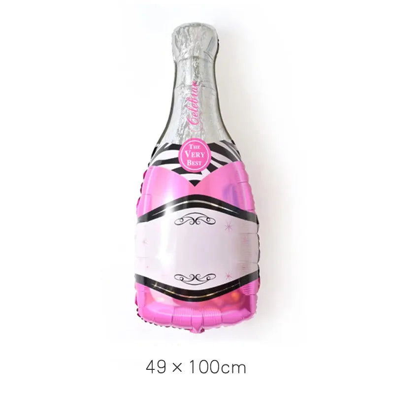 Wine Glass Wine Bottle Aluminum Film Party Balloon