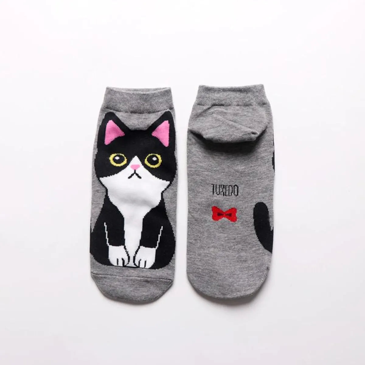 Women&#39;S Cotton Socks Wholesale Cute Cartoon Cat Female Boat Socks Fashion Wild Short Socks