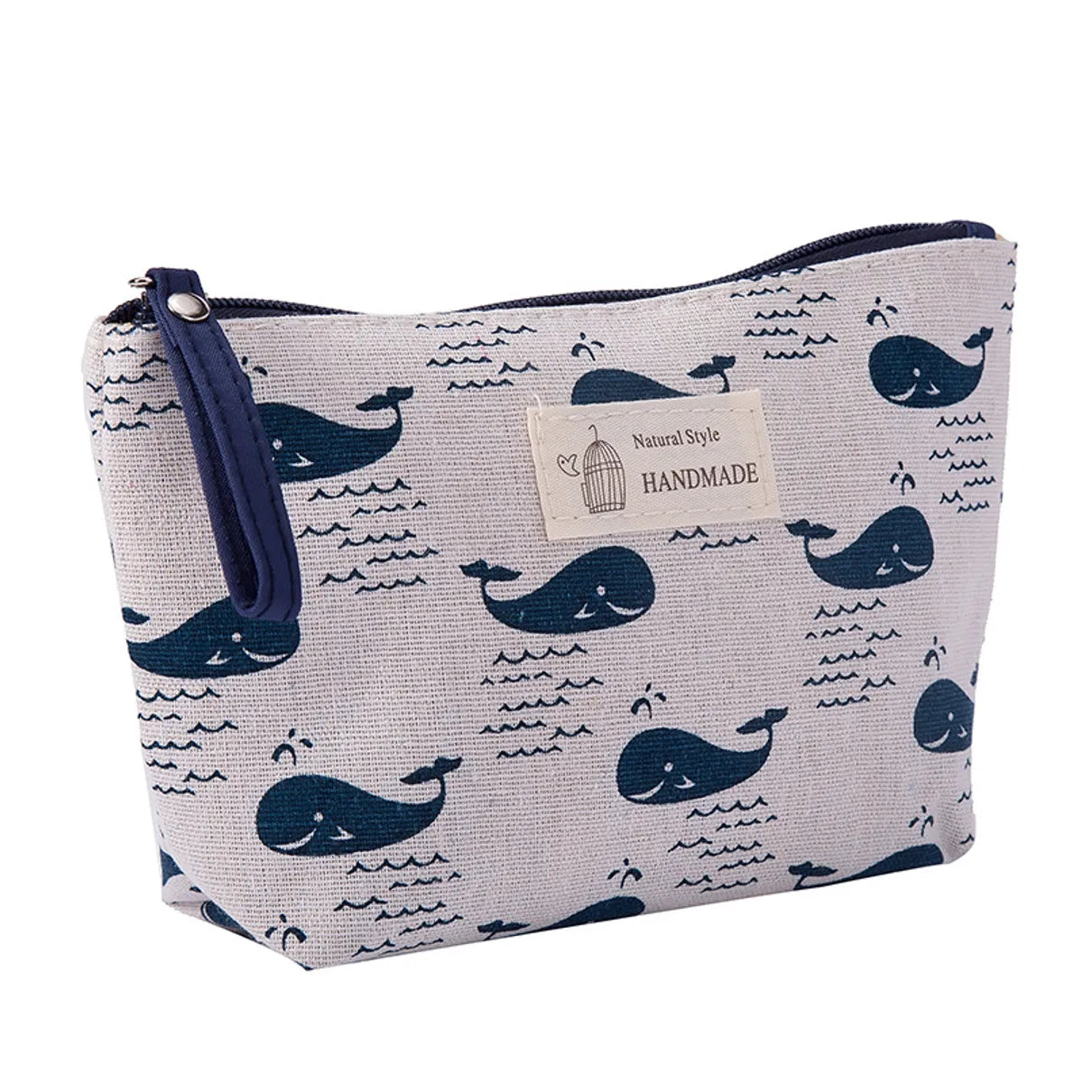 Women'S All Seasons Canvas Printing Fashion Square Zipper Cosmetic Bag