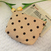 Women'S All Seasons Corduroy Smile Face Basic Square Zipper Cosmetic Bag