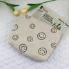 Women'S All Seasons Corduroy Smile Face Basic Square Zipper Cosmetic Bag