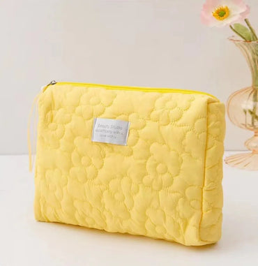 Women'S All Seasons Nylon Solid Color Elegant Basic Zipper Cosmetic Bag