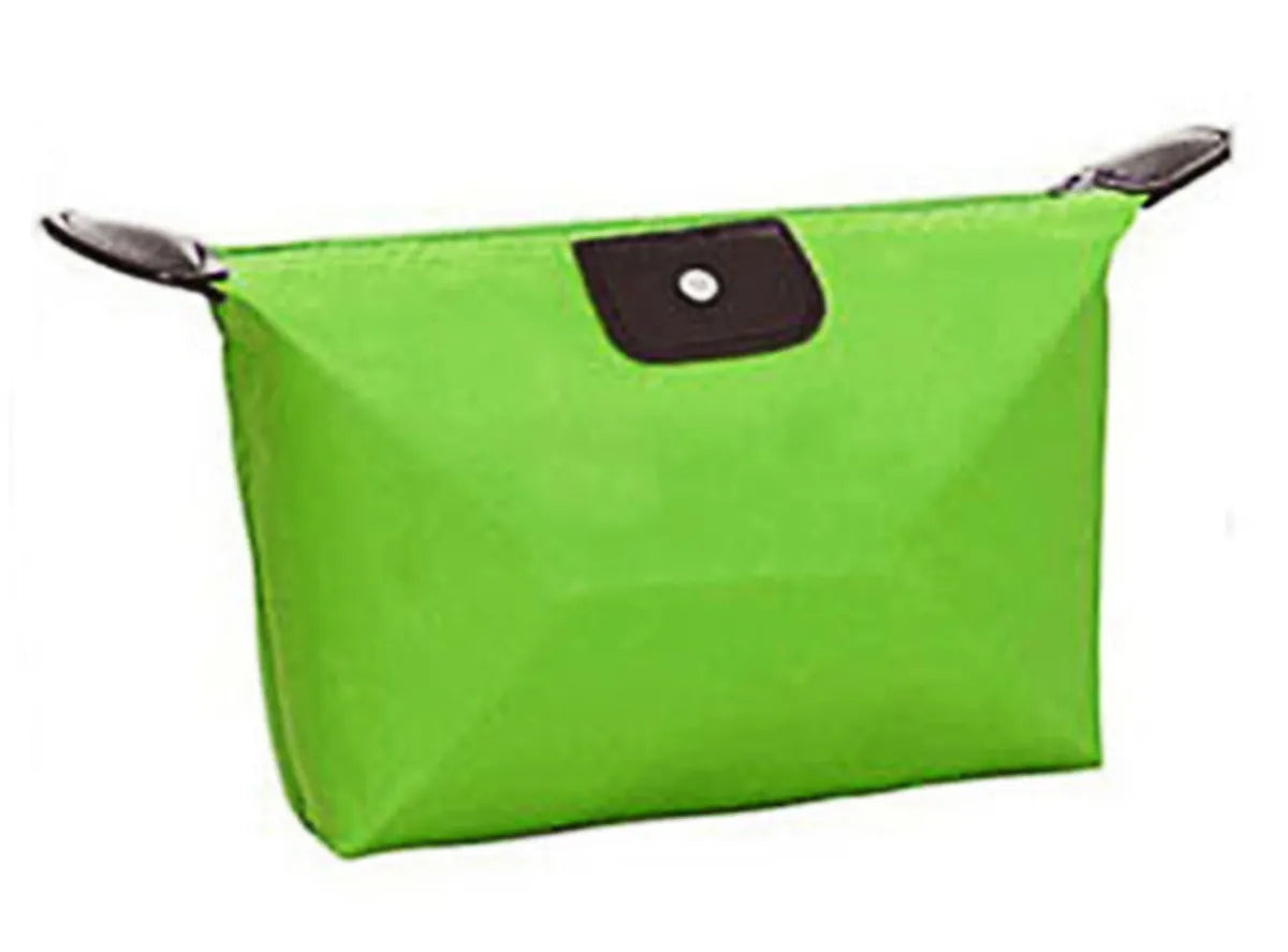 Women'S All Seasons Nylon Solid Color Elegant Dumpling Shape Zipper Cosmetic Bag