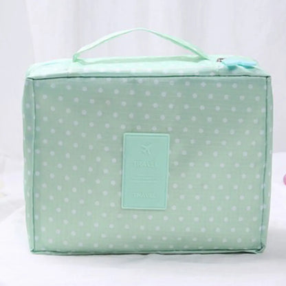 Women'S All Seasons Oxford Cloth Flower Fashion Square Zipper Cosmetic Bag