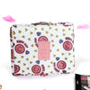 Women'S All Seasons Oxford Cloth Flower Fashion Square Zipper Cosmetic Bag