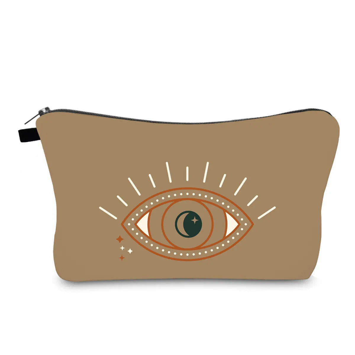 Women'S All Seasons Polyester Devil'S Eye Ethnic Style Square Zipper Cosmetic Bag