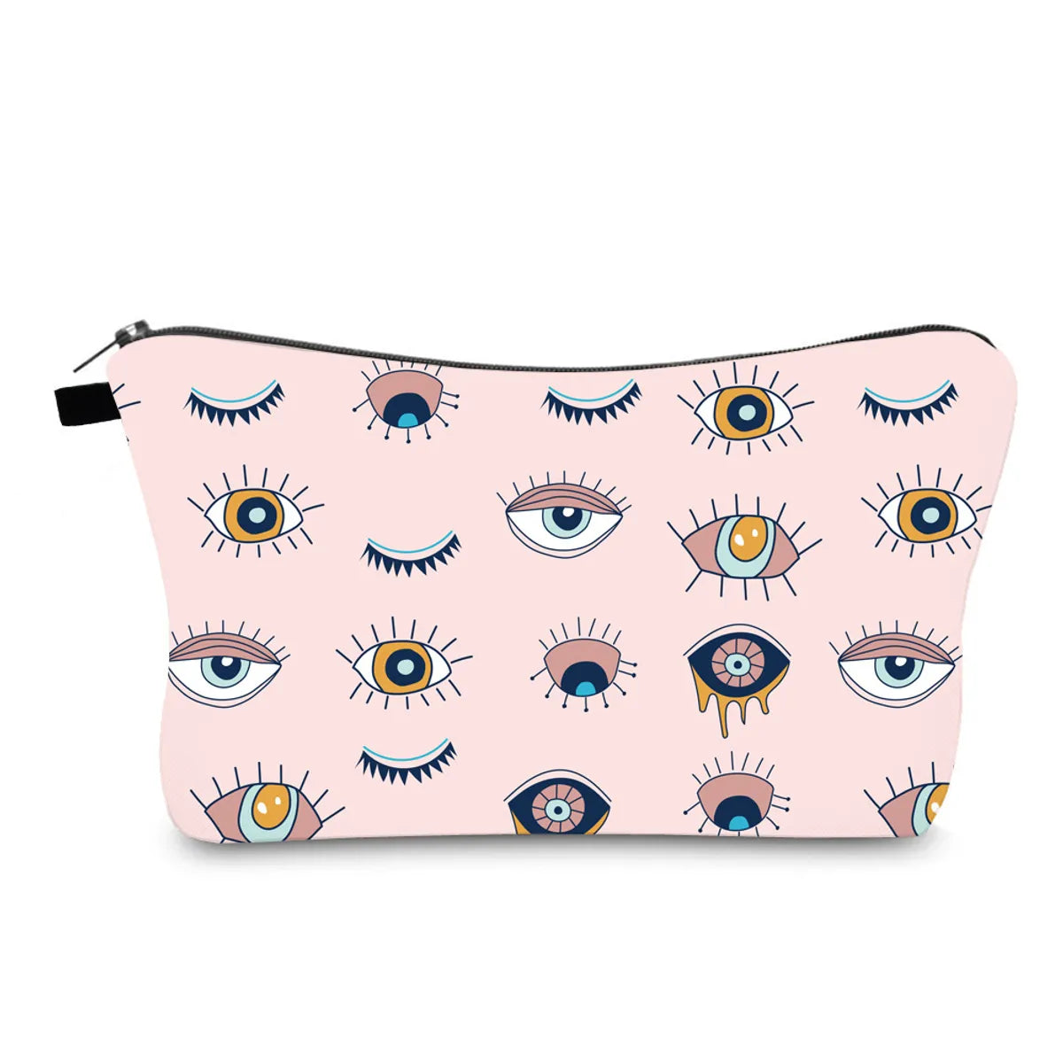 Women'S All Seasons Polyester Devil'S Eye Ethnic Style Square Zipper Cosmetic Bag