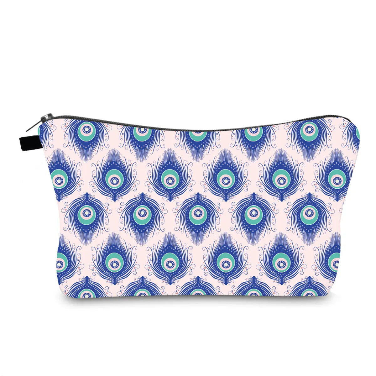 Women'S All Seasons Polyester Devil'S Eye Ethnic Style Square Zipper Cosmetic Bag