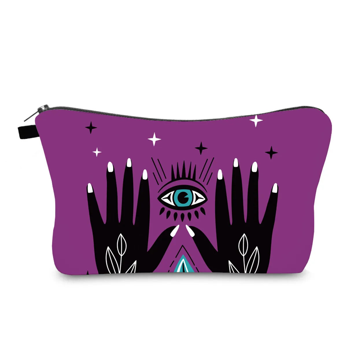 Women'S All Seasons Polyester Devil'S Eye Ethnic Style Square Zipper Cosmetic Bag