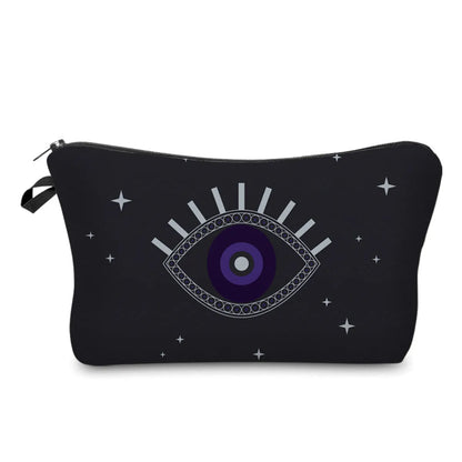 Women'S All Seasons Polyester Devil'S Eye Streetwear Square Zipper Cosmetic Bag