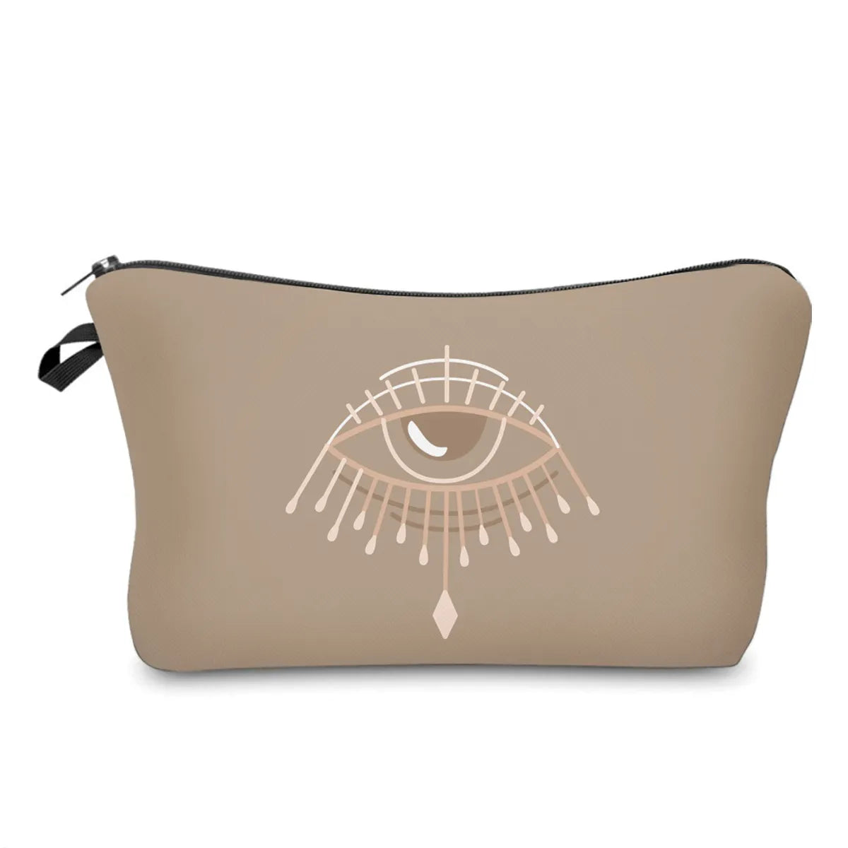 Women'S All Seasons Polyester Devil'S Eye Streetwear Square Zipper Cosmetic Bag