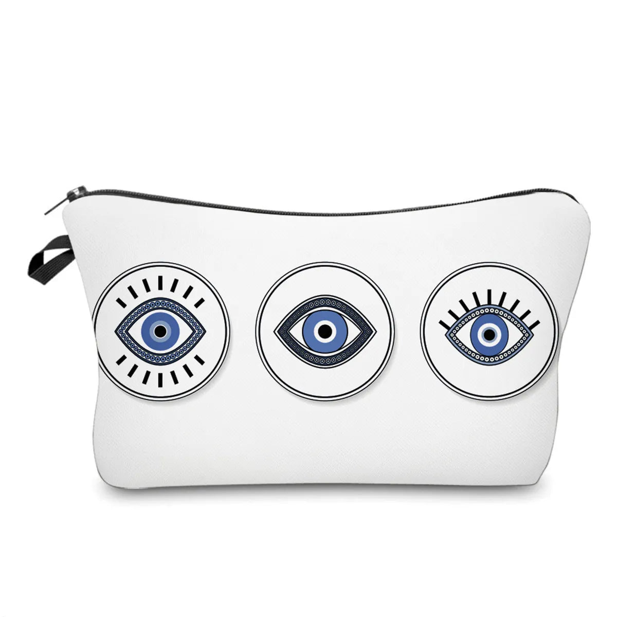 Women'S All Seasons Polyester Devil'S Eye Streetwear Square Zipper Cosmetic Bag