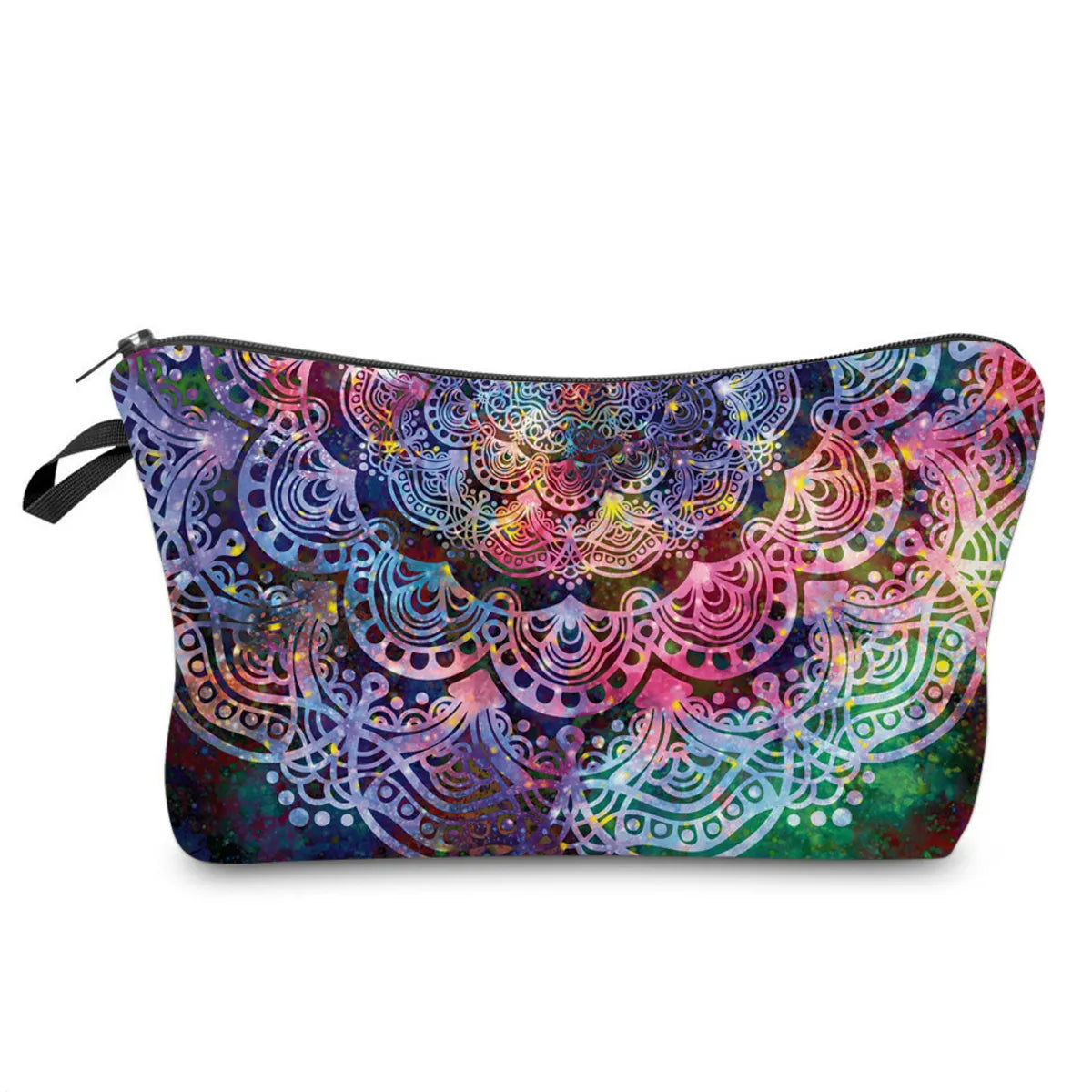 Women'S All Seasons Polyester Flower Vintage Style Square Cosmetic Bag