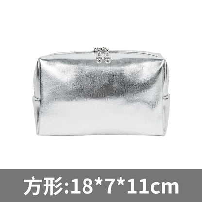 Women'S All Seasons Pu Leather Elegant Cosmetic Bag