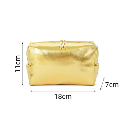 Women'S All Seasons Pu Leather Elegant Cosmetic Bag