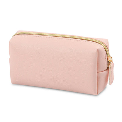 Women'S All Seasons Pu Leather Solid Color Basic Square Zipper Cosmetic Bag