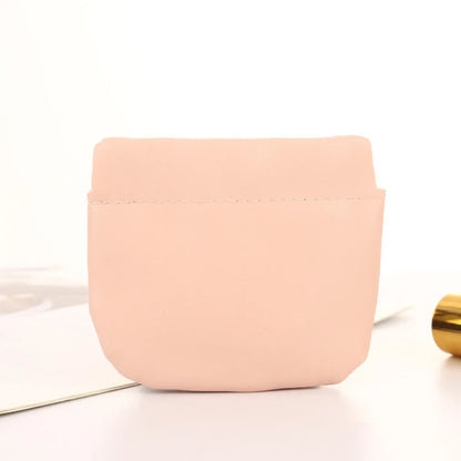 Women'S All Seasons Pu Leather Solid Color Simple Style Square Cosmetic Bag